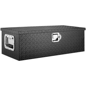VEVOR Heavy Duty Aluminum Truck Bed Tool Box, Diamond Plate Tool Box with Side Handle and Lock Keys, Storage Tool Box Chest Box Organizer for Pic