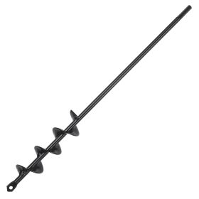 VEVOR Auger Drill Bit for Planting, 1.6 x 16.5 inch Garden Auger Drill Bit, Spiral Drill Bit for Bulbs Planting & Holes Digging, 3/8" Hex Drive D