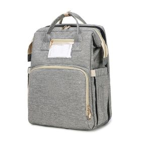Portable Folding Crib Mummy Bag Portable (Color: grey)
