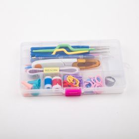 Crochet Set Handmade Wool Crochet Crochet Tool Set Combination Bag Metal Aluminum Yarn Needle (Option: CK004)