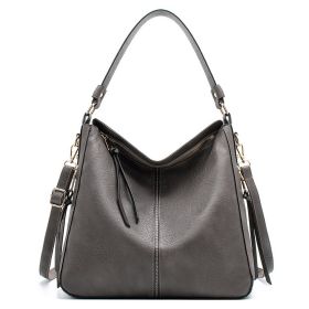 Hobo Bags Women High Capacity Handbags Fahsion Commuting Crossbody Shoulder Bag Shopping Totes (Color: Light grey)