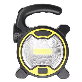 1pc Portable Waterproof LED Flashlight; Mini Lightweight Bright Camping Lamp With Battery For Outdoor Camping Hiking Emergency (Color: Yellow)