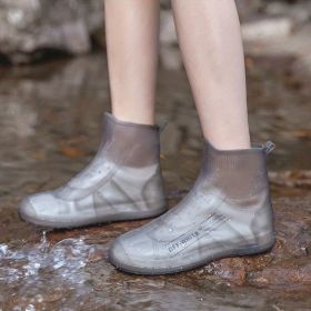 Waterproof Silicone Rain Shoes - Non-Slip, Wear-Resistant, and Perfect for All Ages (Color: Coffee Color, size: XXL)