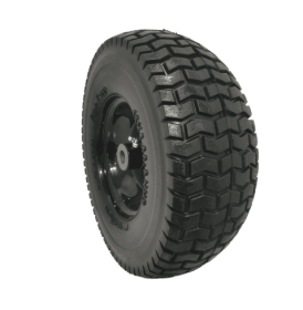 For 13x5-6 Solid Rubbe Riding Lawn Mower Wheels & Tires (Color: Black)